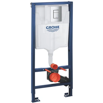 Інсталяція для унітазу Grohe Rapid SL 38772001 з кнопкою Skate Cosmopolitan хром