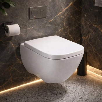 Унітаз підвісний Geberit Modo 502.827.00.1 безобідковий із сидінням Soft Close