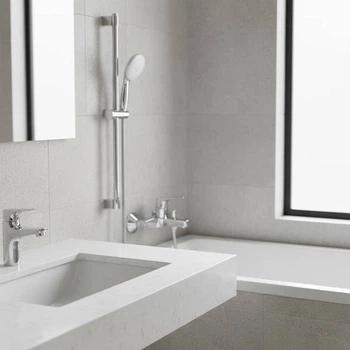 Набір змішувачів для ванни та раковини Grohe Bau Flow UA121624S1 3 в 1