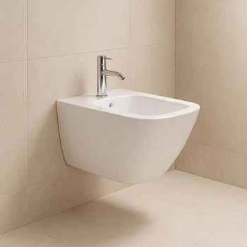 Біде підвісне Devit Quadra 2040140 з кріпленням, білий