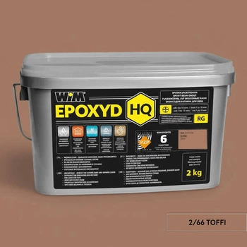 Заповнювач для швів WIM Epoxyd 2/66 епоксидний двокомпонентний тоффі 2кг