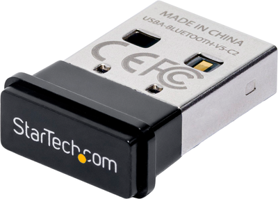Adapter Startech Bluetooth 5.0 USB-A Black (USBA-BLUETOOTH-V5-C2)