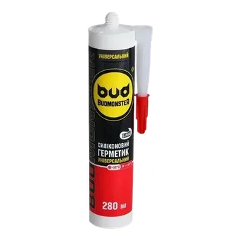 Герметик силіконовий Budmonster універсальний 280 мл 0.28 л Білий
