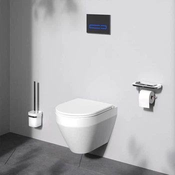 Унітаз підвісний AM PM Spirit V2.0 AquaSpin CSB1900SC з сидінням мікроліфт, білий