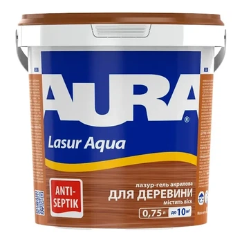 Декоративна акрилова лазур для дерева AURA Lasur Aqua Каштан 0.75 л