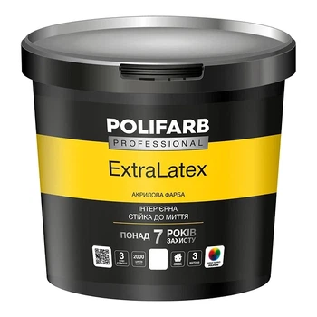 Фарба Polifarb ExtraLatex 7 кг