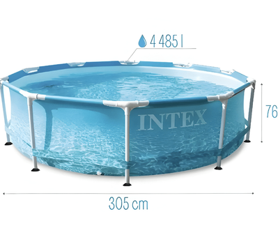 Круглый каркасный бассейн для дачи Intex 28208