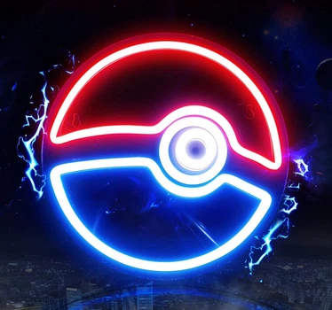 LED Неоновая вывеска Anime Ball | Декоративный светильник для комнаты | USB | С регулировкой яркости