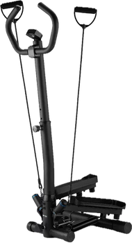Stepper Gymtek XST900 skrętny z ramionami i linkami Czarny 193991 (5905884423172)