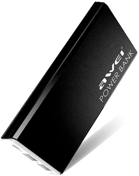 Універсальна мобільна батарея УМБ павербанк Awei P92k 10000mAh 2USB 2.1A Чорна (gr_019070)