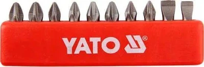 Набор отвёрточных насадок YATO SL / PH / PZ, 25 мм, 10 шт.