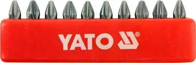 Насадка отвёрточная YATO, Phillips PH2 × 25 мм, HEX 1/4", 10 шт.
