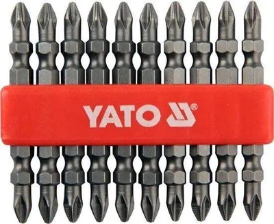 Насадка отвёрточная YATO Philips PH2 × 65 мм, HEX 1/4", 10 шт.