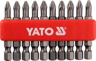 Отвёрточная насадка YATO PH2 × 50 мм, HEX 1/4", 10 шт.