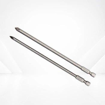 Набор отверточных бит Phillips PH1 и PH2 длиной 150 мм HEX 1/4" из стали Cr-V 2 предмета YATO YT-0489