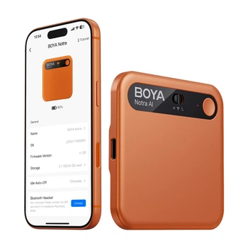 Диктофон BOYA Notra с транскрипцией AI Orange