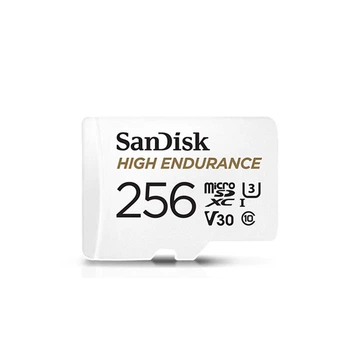 Карта памяти SANDISK High Endurance microSDXC 256GB UHS-I U3 V30 + SD-адаптер