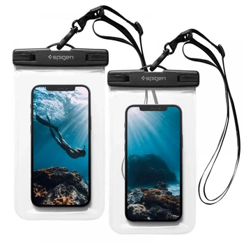 Водонепроникний чохол Spigen A601 Universal Waterproof (2 pack) Crystal Clear (AMP03098)
