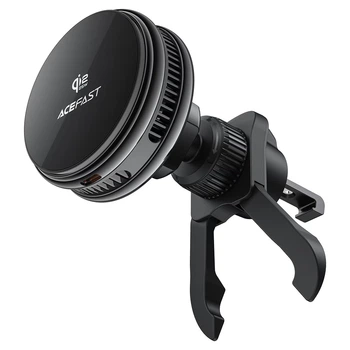 Автомобільний тримач ACEFAST D66 QI2 cooling MagSafe wireless charging car holder 25W Black