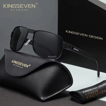 Мужские поляризационные солнцезащитные очки KINGSEVEN 7309 Black Gray