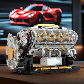 Конструктор Goqi V8 Engine Model — Механический двигатель V8
