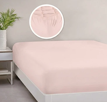 Простынь на резинке 14-1312 Pale Blush 100*200+25см Бязь