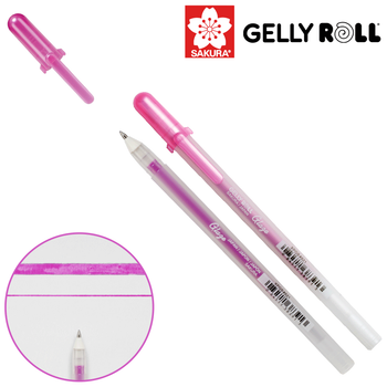 Ручка гелевая GLAZE 3D-ROLLER Цвет розы Sakura