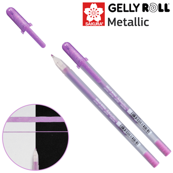 Ручка гелевая METALLIC Розовый Sakura