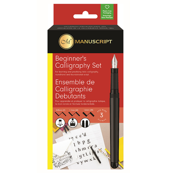 Набор для каллиграфии Beginner’s Calligraphy Set (авторучка 3 пера конвертер) Manuscript