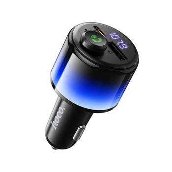 FM-трансмітер HOCO E166 Path car BT FM transmitter BT6.0 42W Black