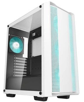 Корпус Deepcool CC560 WH V2 білий Без БП Mini-ITX/Micro-ATX/ATX,2x3.5,2+1*2.5'; 432×215×483мм(L×W×H)