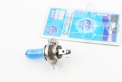 Лампа фары для скутера и мотоцикла H4 12V 35/35W синяя CYT
