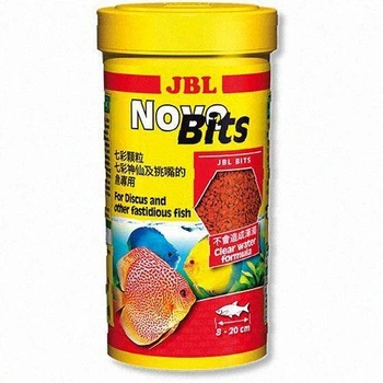 Премиум корм JBL Novo Bits для требовательных аквариумных рыб, таких как дискусы, 250 мл, без дозатора