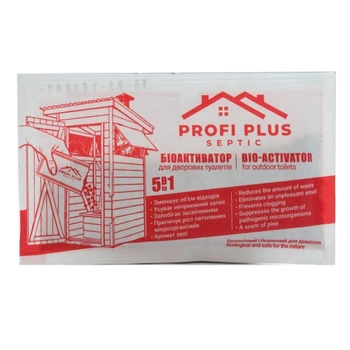 Біоактиватор для дворових туалетів Profi Plus Septic, 25 г