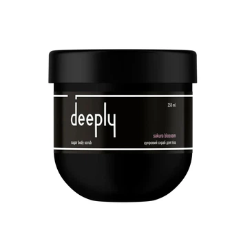 Сахарный скраб deeply sakura blossom sugar body scrub для разглаживания кожи тела с цветочным ароматом, 250 мл
