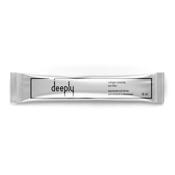 Восстанавливающий филлер deeply collagen restoring hair filler для гладкости и блеска волос, 10 мл