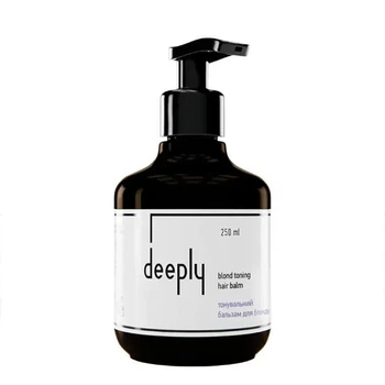 Тонирующий бальзам для блонда deeply blond toning hair balm для нейтрализации желтизны и поддержания холодного тона волос между окрашиванием, 250 мл