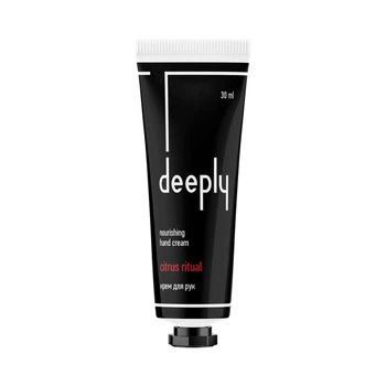 Крем deeply citrus ritual nourishing hand cream для питания и ежедневного ухода за кожей рук, 30 мл