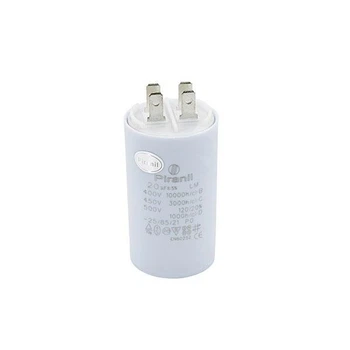 Конденсатор пуско-рабочий 20 мкФ 450 В (20uF 450V) CBB60, с клеммами