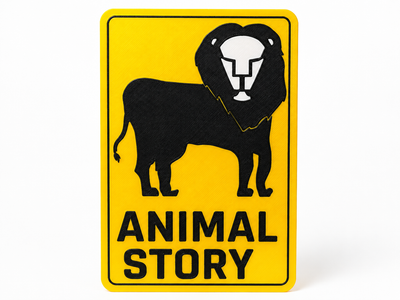 Табличка-знак Animal Story. Aivory