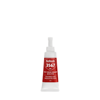 Герметик фиксатор трубной резьбы 3567 (Белый) тюбик V= 50 мл. с PTFE Sellock (20V248)