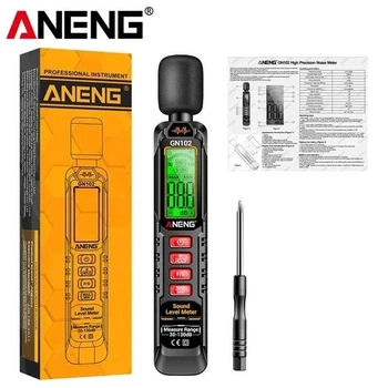 Цифровой измеритель уровня звука шумомер Aneng Gn102, 30-130 дБ