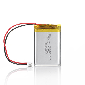 Аккумулятор LiPo защищенный 803450-3.7-1500, 50x34x8mm, 3.7V, 1500mAh/5.5Wh, 26AWG 10см, коннектор JST-PHR-2p (2.0мм)