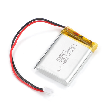 Аккумулятор LiPo защищенный 703040-3.7-800, 40x30x7mm, 3.7V, 800mAh/2.96Wh, 26AWG 10см, коннектор JST-PHR-2p (2.0мм)