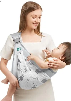 Переноска Kidsneed детская для новорожденных 0-6мес, лицом вперед, дышащая