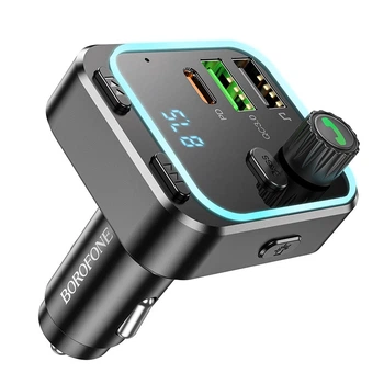 FM-трансмітер Borofone BC53 USB-C PD20W+USB-A QC18W/BT5.0 Total 38W