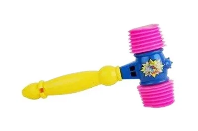 Погремушка 384A "Молоток" с пискавкой р.30x18x7 см YG Toys