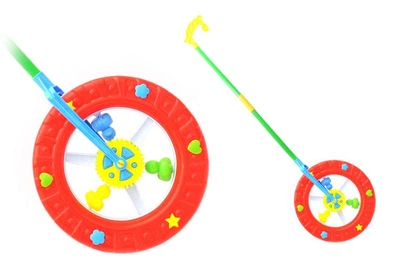 Игрушка каталка на палочке Колесо 9905, в пакете р.23x23x7 см YG Toys