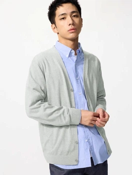 Кардиган чоловічий Uniqlo 854727178 XL Сірий (1160798170)