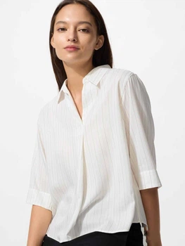 Блузка женская Uniqlo 218854031 L Молочная (1160634626)